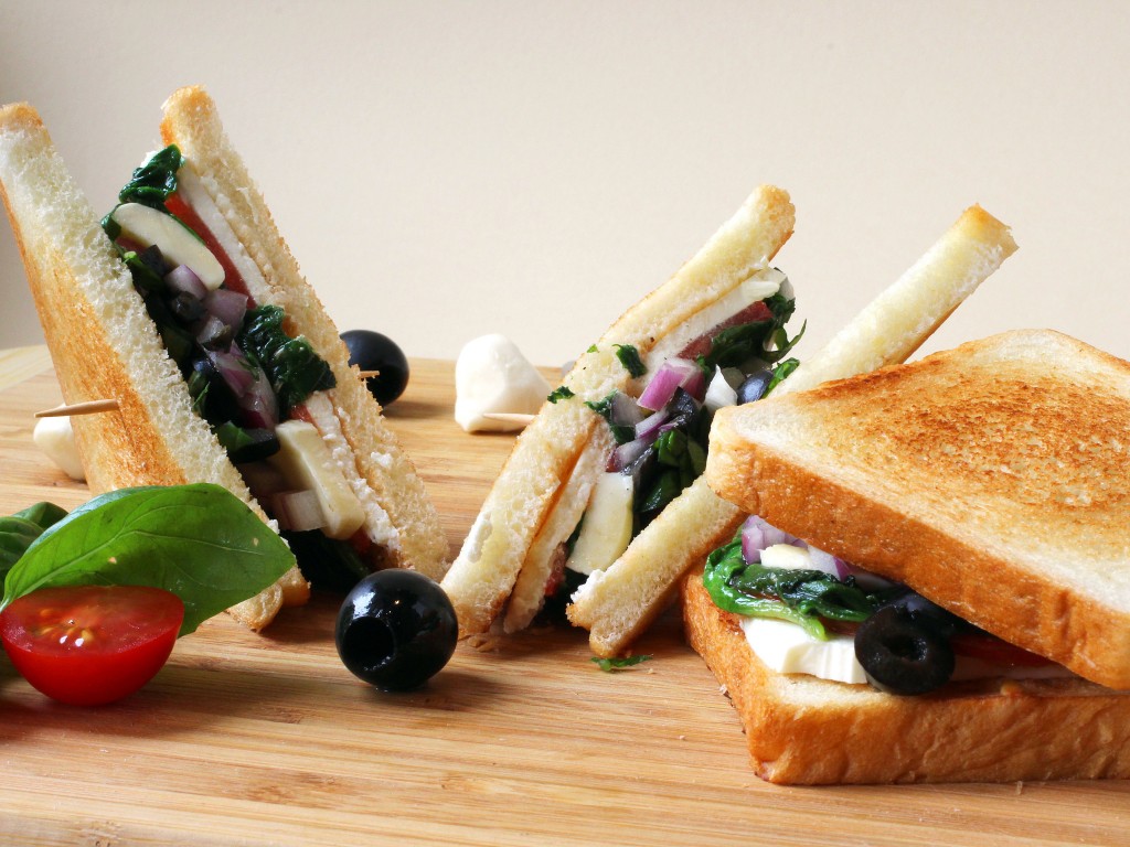 Mediterranean Grilled Cheese Sandwich