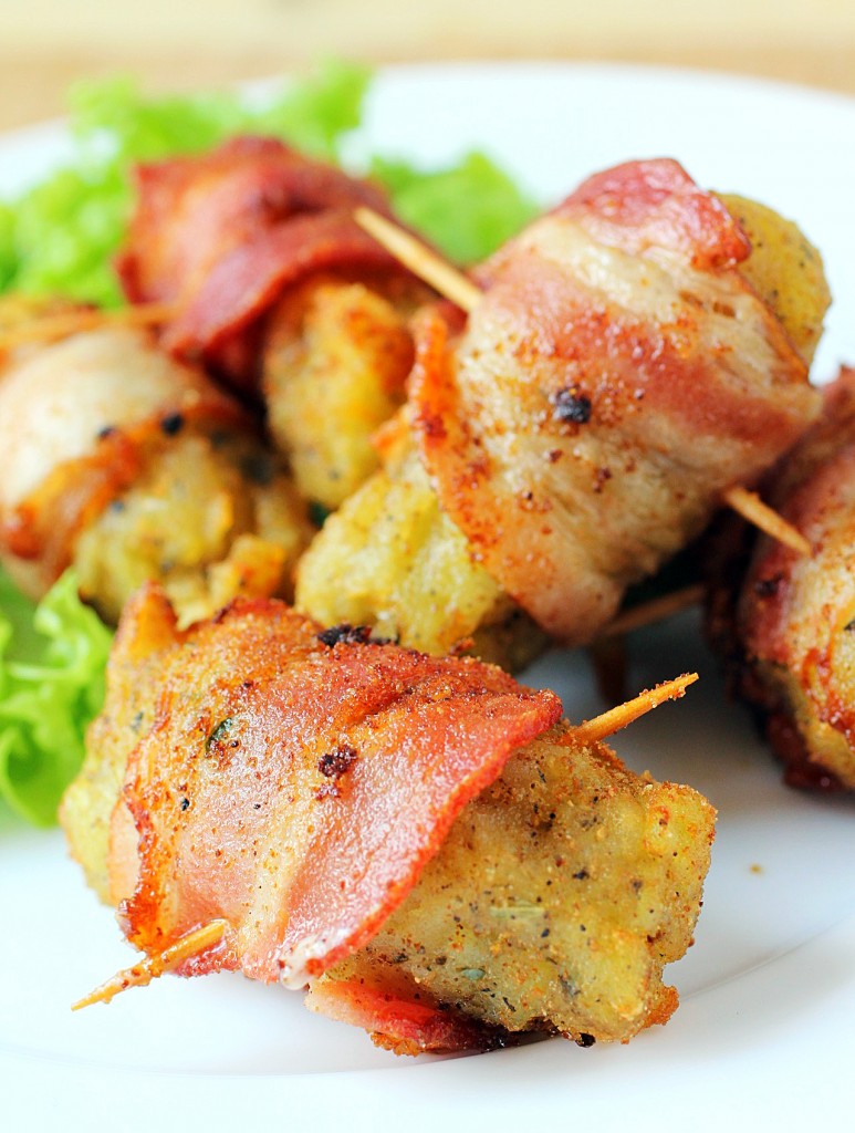 Bacon Wrapped Tater Tot Bombs