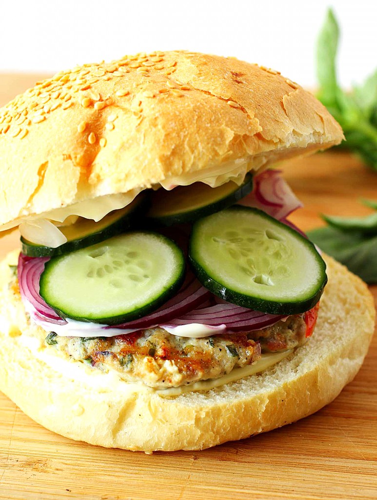 Greek Turkey Burgers