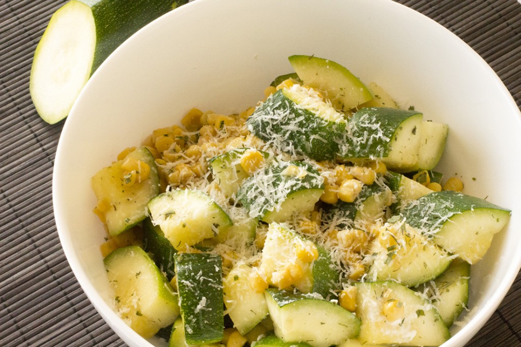 Parmesan Zucchini and Corn