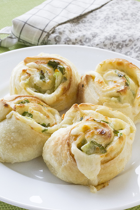 Three cheese pinwheels