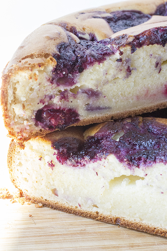 Berry Swirl Loaf Cake Yogurt Double