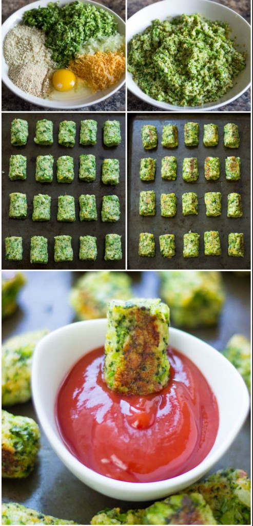 Healthy Baked Broccoli Tots