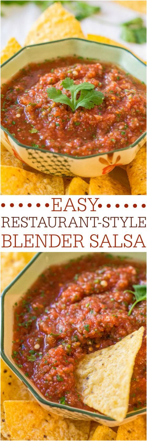 Easy Restaurant-Style Blender Salsa